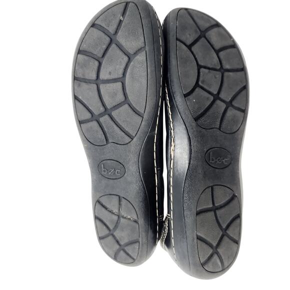 Boc Born Concept Black Leather Strappy Slip On Flats Mary Jane Shoes Size 7.5M - Picture 8 of 8
